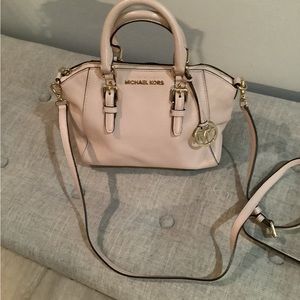 Authentic Michael Kors leather pink satchel